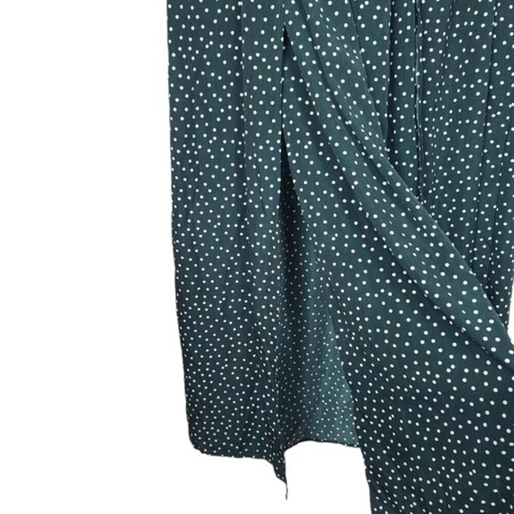 Shein Curve Green White Polka Dot High Slits Maxi Skirt 2XL - Picture 2 of 7
